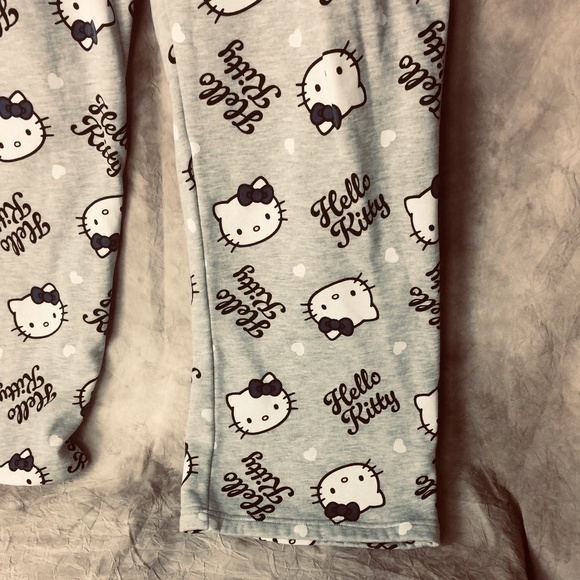Hello Kitty Sweatpants Lounge Pajama Pants PJ's XL 16-18 Soft Joggers - Picture 7 of 10
